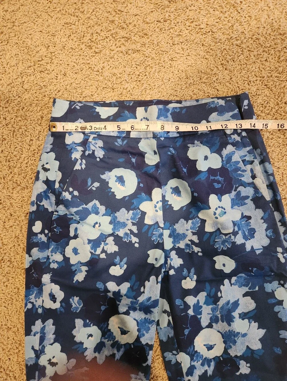 J. Crew Navy Blue Floral Girls' Stretch Leggings